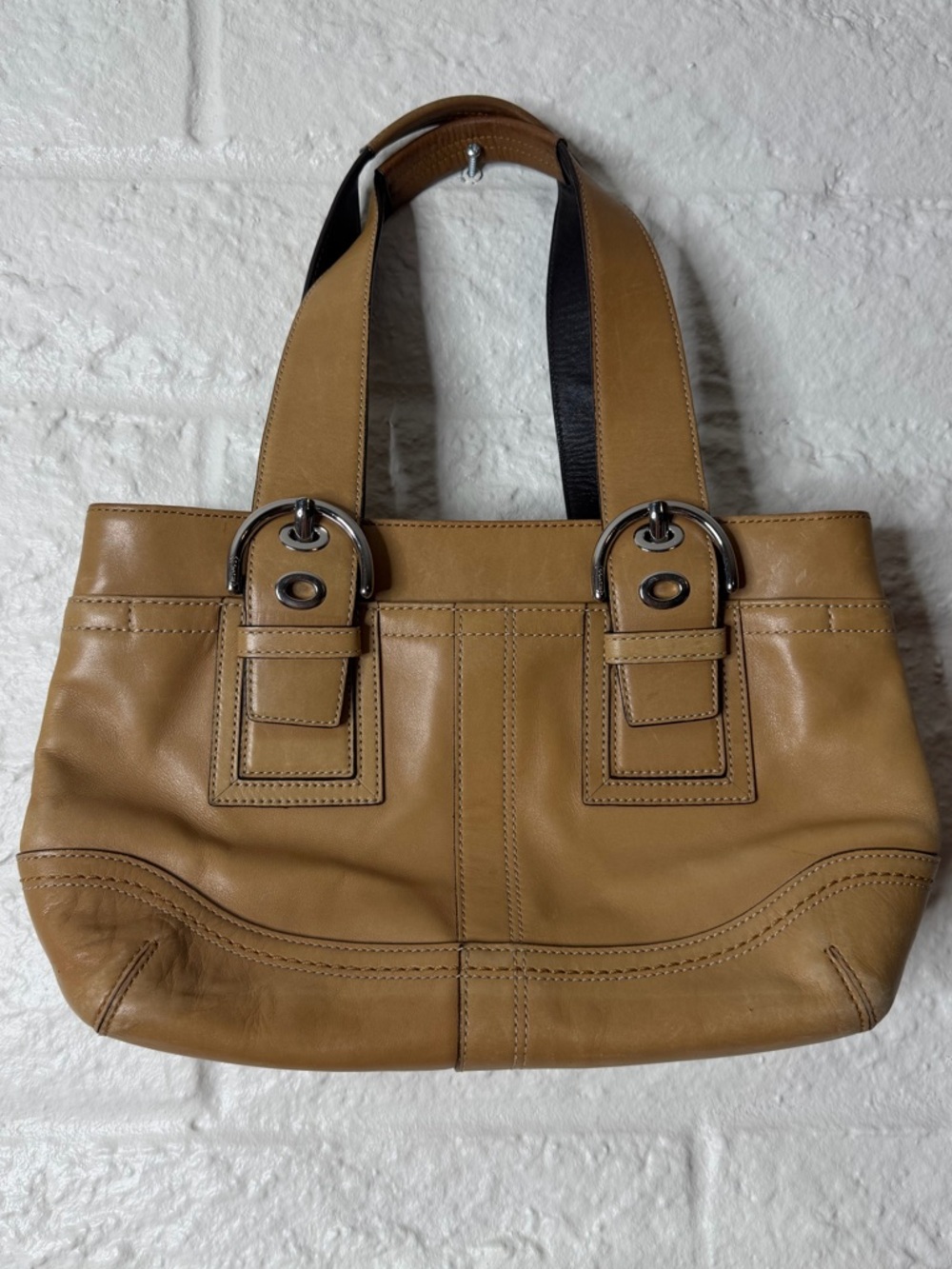 Coach Soho Leather Tote F12303 Y2K Satchel Tan No Hangtag
